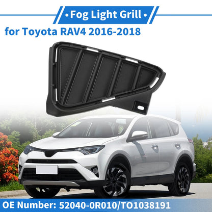 Front Left Bumper Fog Light Cover for Toyota RAV4 (2016–2018)