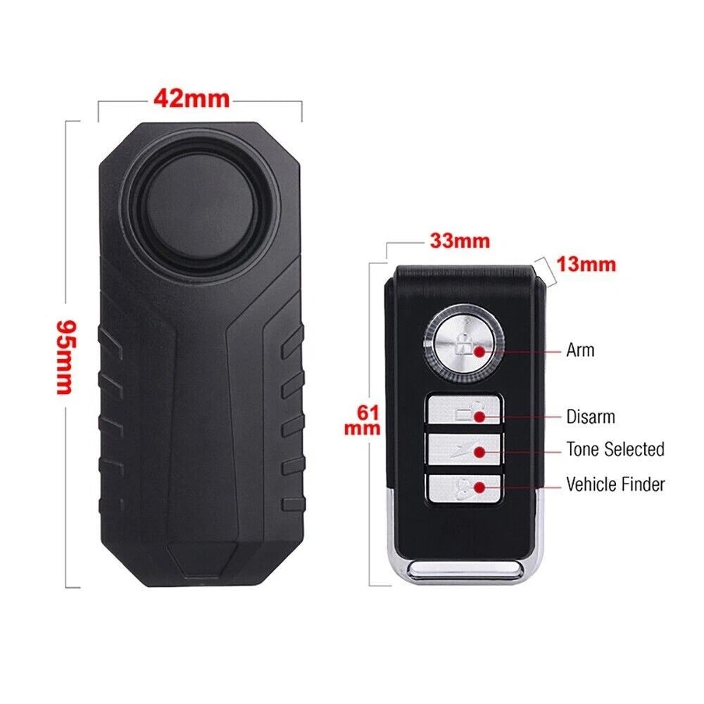Bicycle Alarm Anti-Theft System for Bike, Motorcycle, Car, Vehicles