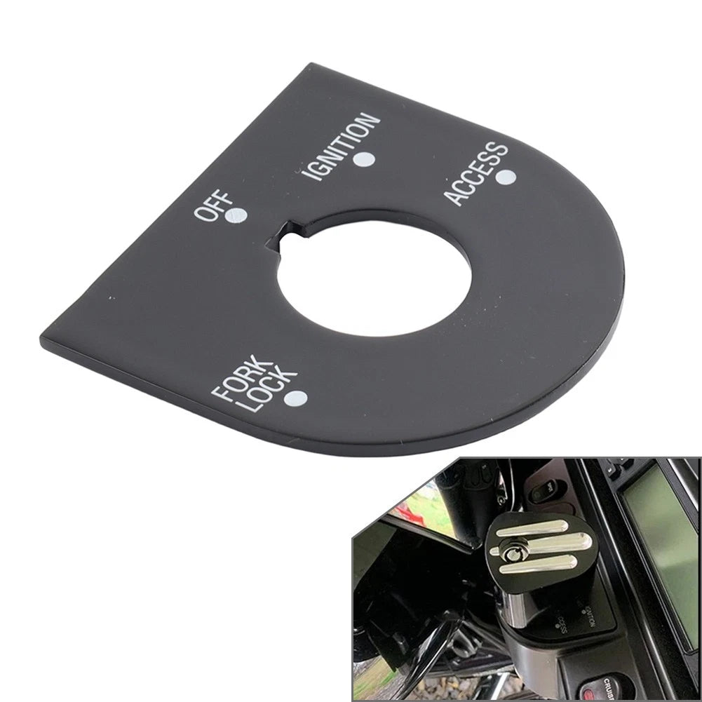 Ignition Switch Panel Trim Gloss Black for Harley Road Glide FLTRU (98-13)