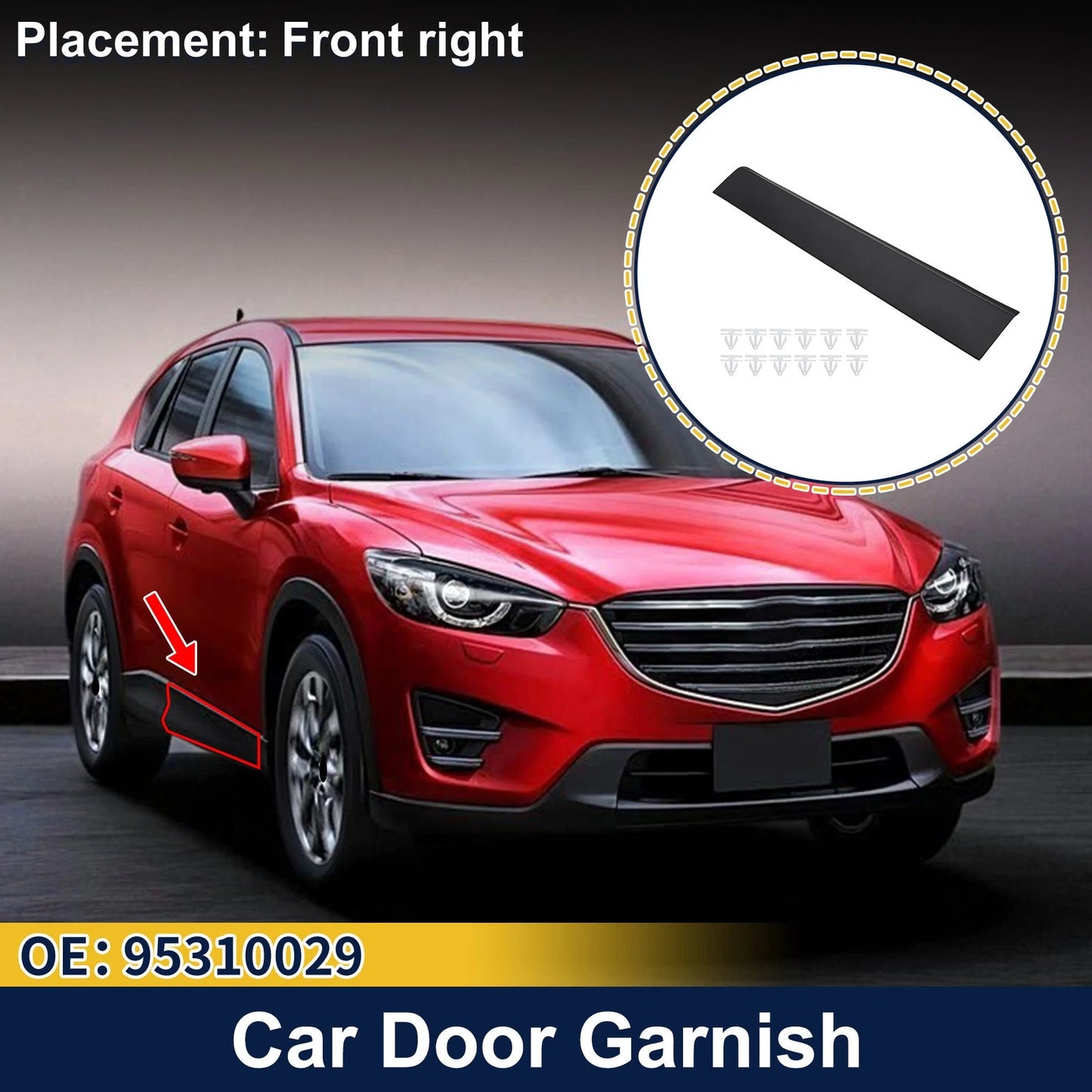 Door Side Lower Trim Front Right for Buick Encore (2013–2019)