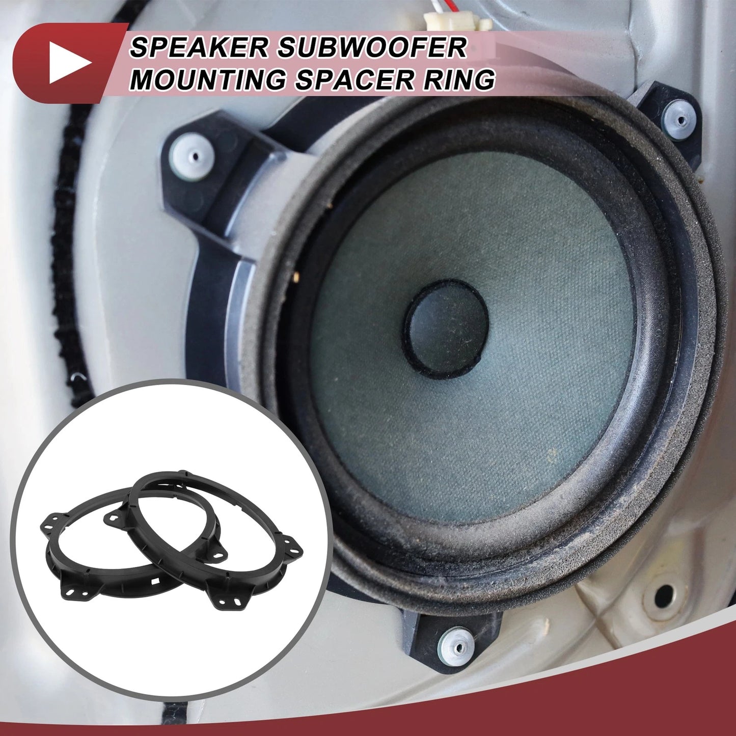 2 x Speaker Spacer Ring Adaptor 6.5" for Toyota Tacoma (2005–2015)