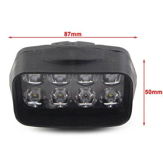 2 x 8-LED Motorcycle Front Headlight Fog Lights for Car UTV ATV