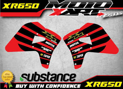 Radiator Stickers for Honda XR 650 Models