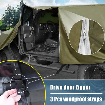 Car Cover for Jeep Wrangler JK JL Hardtop 2 x Door (2007-2021) - Green