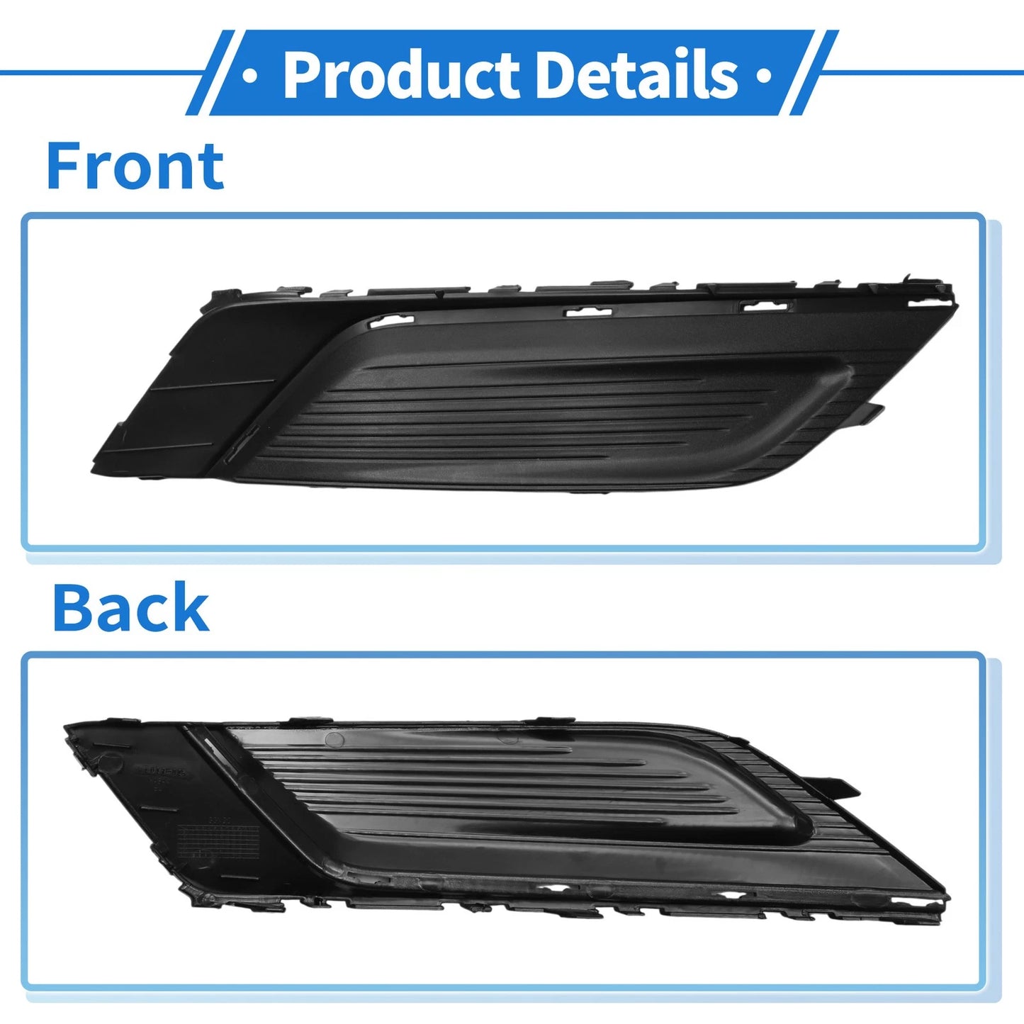 Front Right Fog Light Grill for Ford Fusion (2017-2018)