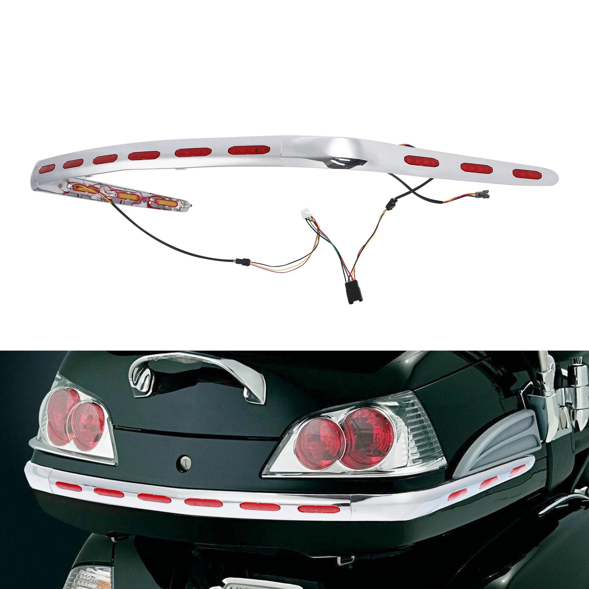 Trunk Decoration Trim LED Light for Honda Goldwing GL1800 (2001 - 2011)