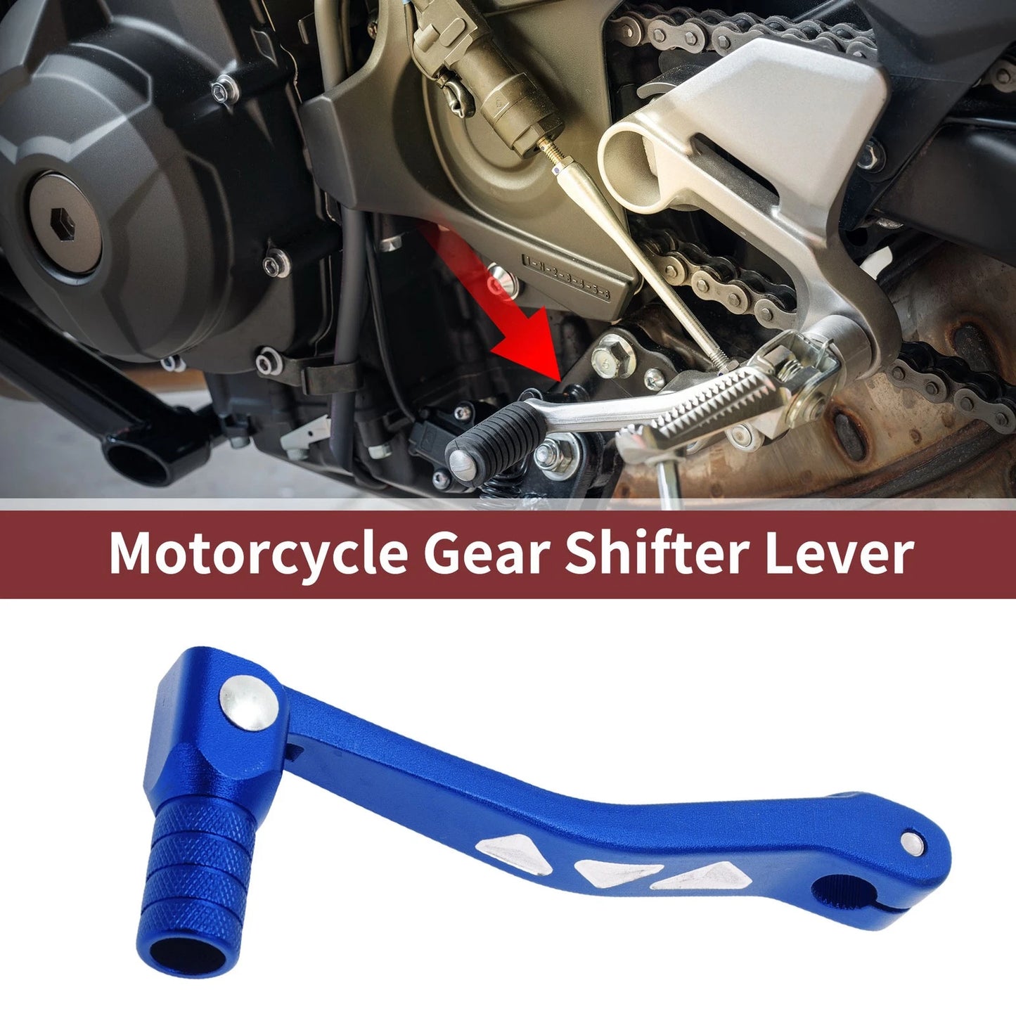Folding Motorcycle Gear Shifter Lever Blue for Kayo T4L