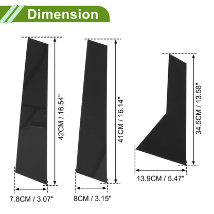 6 x Pillar Window Trim for Chevy Trax Black (2024)