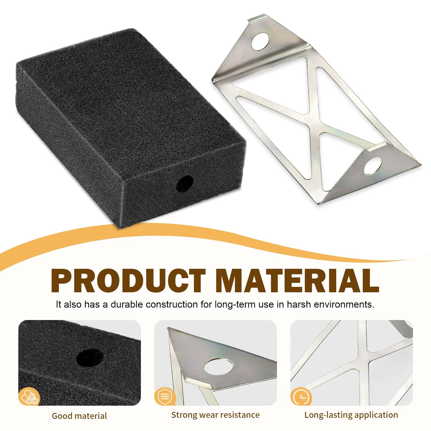 Air Filter & Mount Plate for Honda CT70/XL70/SL70 (1970-1982)