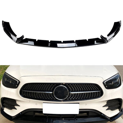Gloss Black Front Bumper Spoiler for Benz W213 E260 E300 AMG (2021-2023)