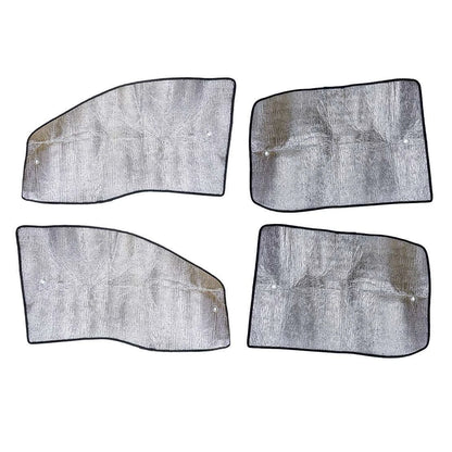 4 x Silver Window Sunshade for Ford F350 Super Duty Crew Cab (1999-2007)