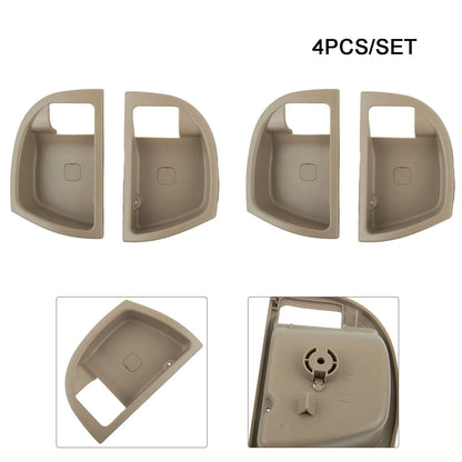 4 x Inside Door-Handle Trim Cover Beige L&R for Hyundai Santa Fe (2007–2012)