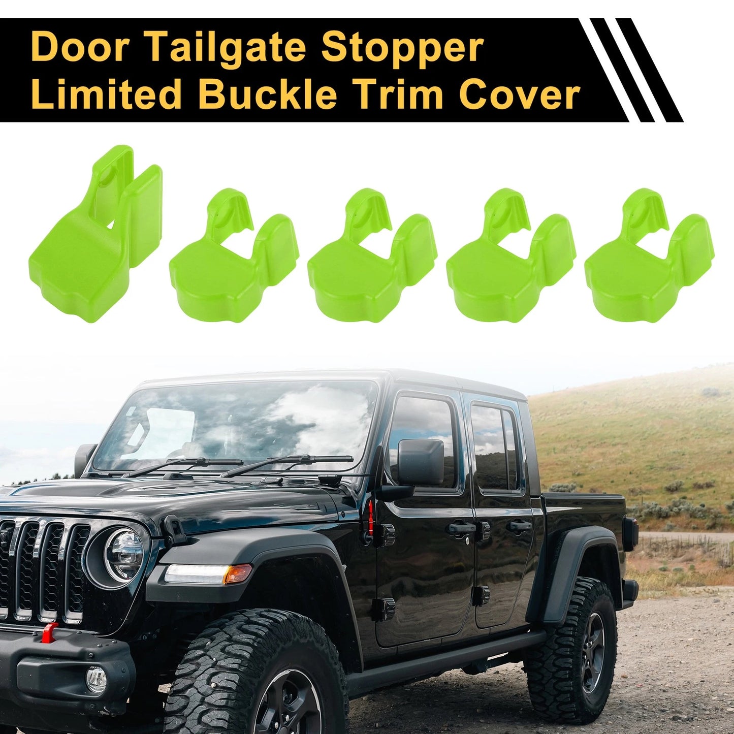 Door Limiting Cover Trim for Jeep Wrangler JL JLU (2018-2024) Green