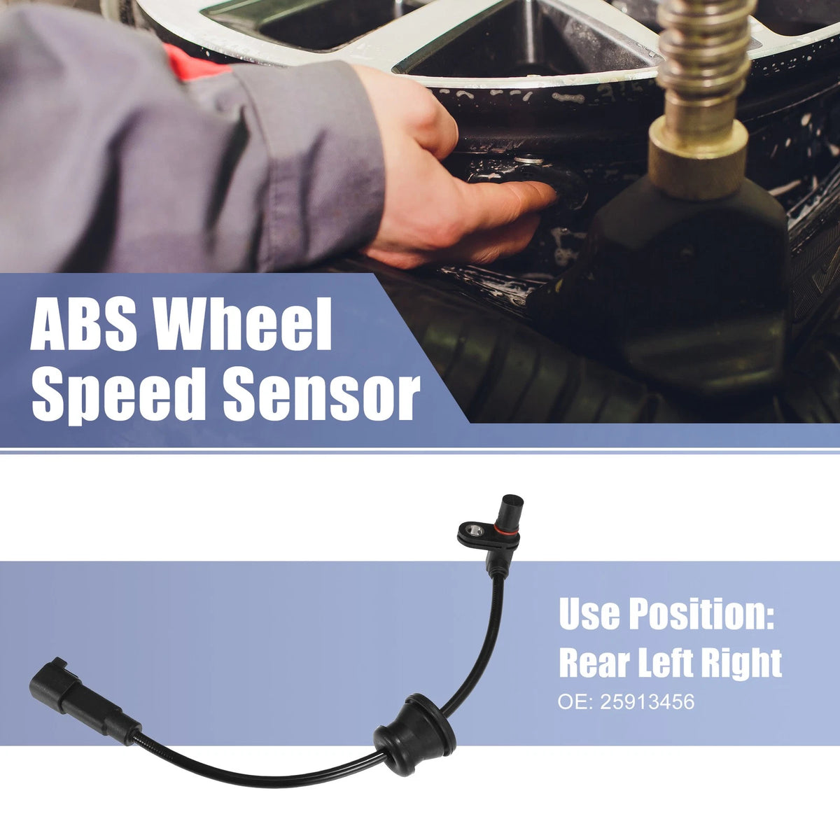 Rear Left & Right ABS Wheel Speed Sensors for Chevrolet