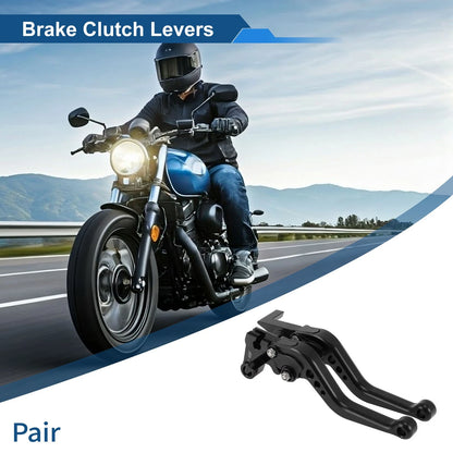 1 Pair Short Adjustable Brake Clutch Lever for Yamaha Tenere 700 (2019–2024)