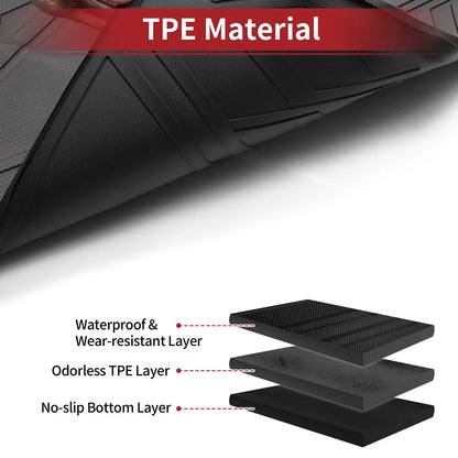 Cargo Liner Rear Trunk Mat for Toyota Camry (2018-2023) Diamond TPE