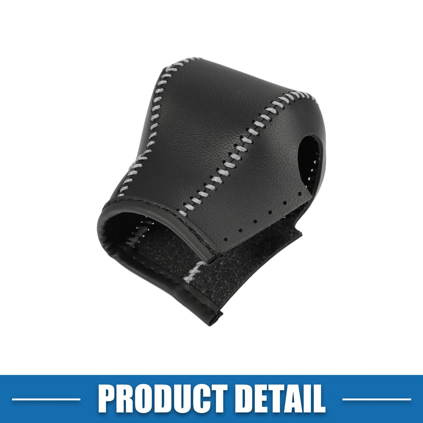 Gear Shifting Knob Cover Trim for Toyota ZWR95W 2022 Faux Leather Black Gray