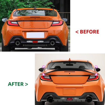 Gloss Black Rear Boot Spoiler Lip for Toyota GR86, Subaru BRZ (2022-2025)