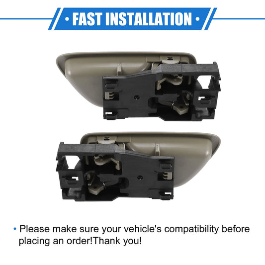 2 x Automotive Interior Door Handles for Toyota Avalon (2000-2007) Brown