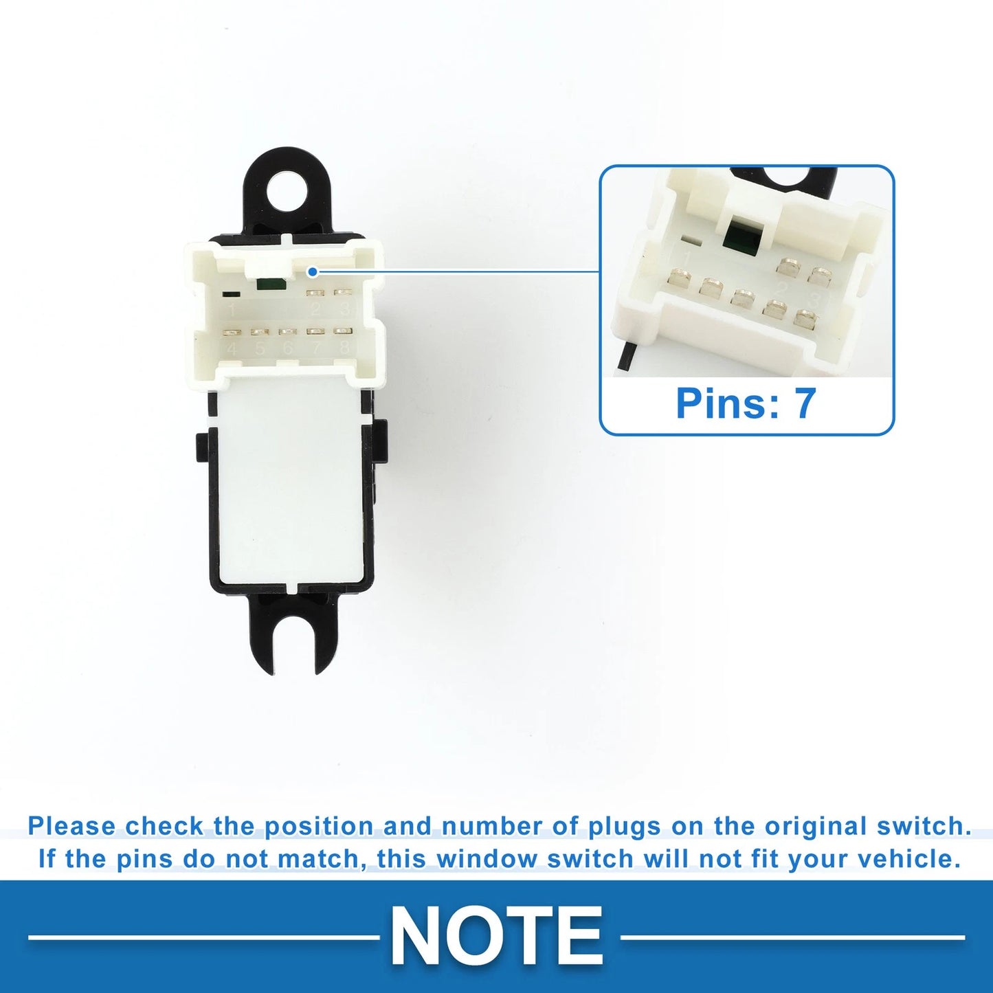 Rear Power Window Switch for Nissan Armada Pathfinder Titan (2004-2023)