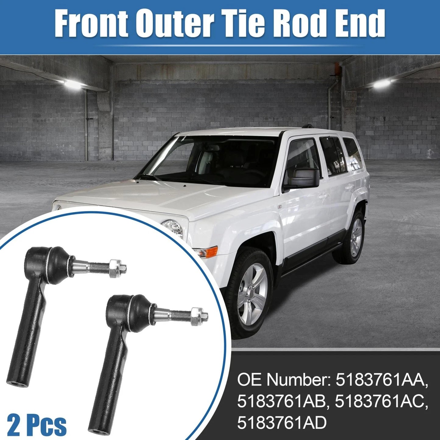 Front Inner Outer Tie Rod End for Dodge/Chrysler/Jeep