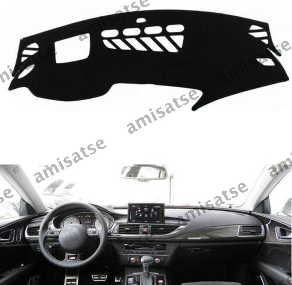 Dashmat for A7 S7 2010-2023 Black Dashboard Cover Sun Visor Pad