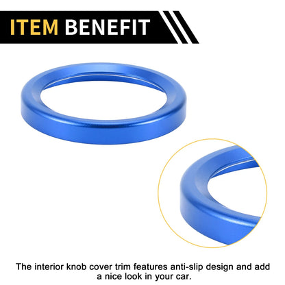 Engine Start Stop Button Cover Ring for Ford Maverick (2022) Blue