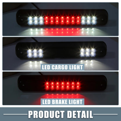 High Mount Stop Light for Chevy Silverado (1994 - 1998) Black Housing Smoked Lens