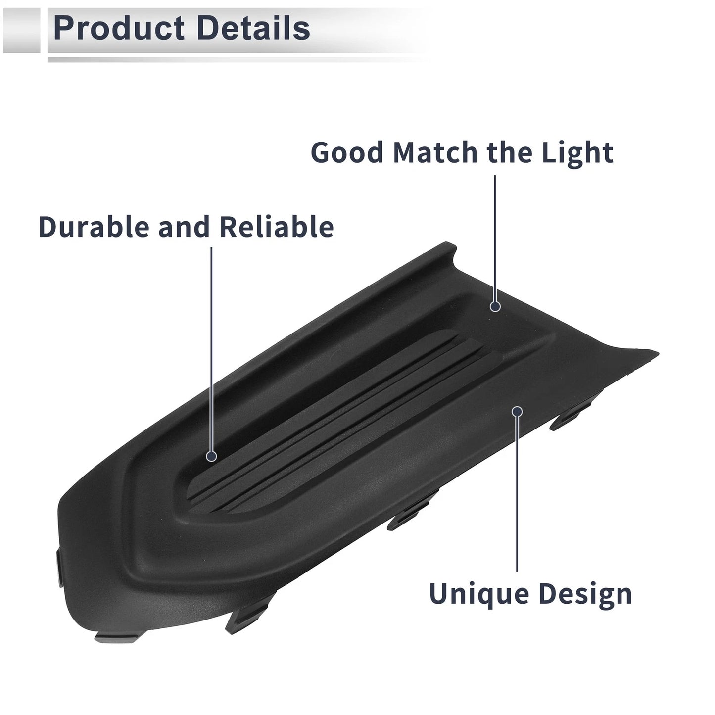 Front Right Fog Light Grill for Ford Escort (2015-2019)