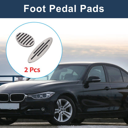 Foot Accelerator Pedal Covers for BMW Mini Coupe (R58) 2012-2015 Silver Tone