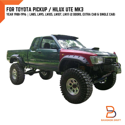 Fender Flares for 2DR Ex-Cab Toyota Hilux Ute (1989-1997)