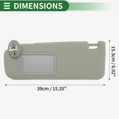 Left Sun Visor with Mirror for Toyota Camry (2012-2017)
