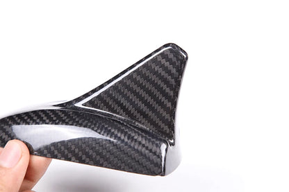 For Ghibli Quattroporte 14-21 Real Carbon Fiber Shark Roof Antenna Cover Caps