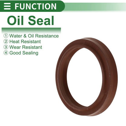 Oil Seal 32x40x5.5mm FKM Rubber Brown 5 Pcs for Make Model