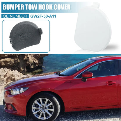 Pearl White Front Bumper Tow Hook Cap for Mazda Atenza 2015-2017