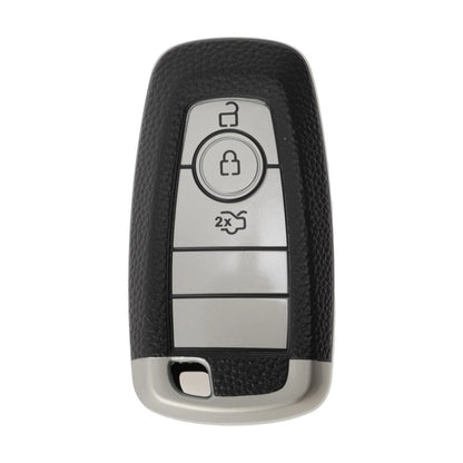 Silver TPU Silicone Key Fob Cover Case for Ford Mondeo