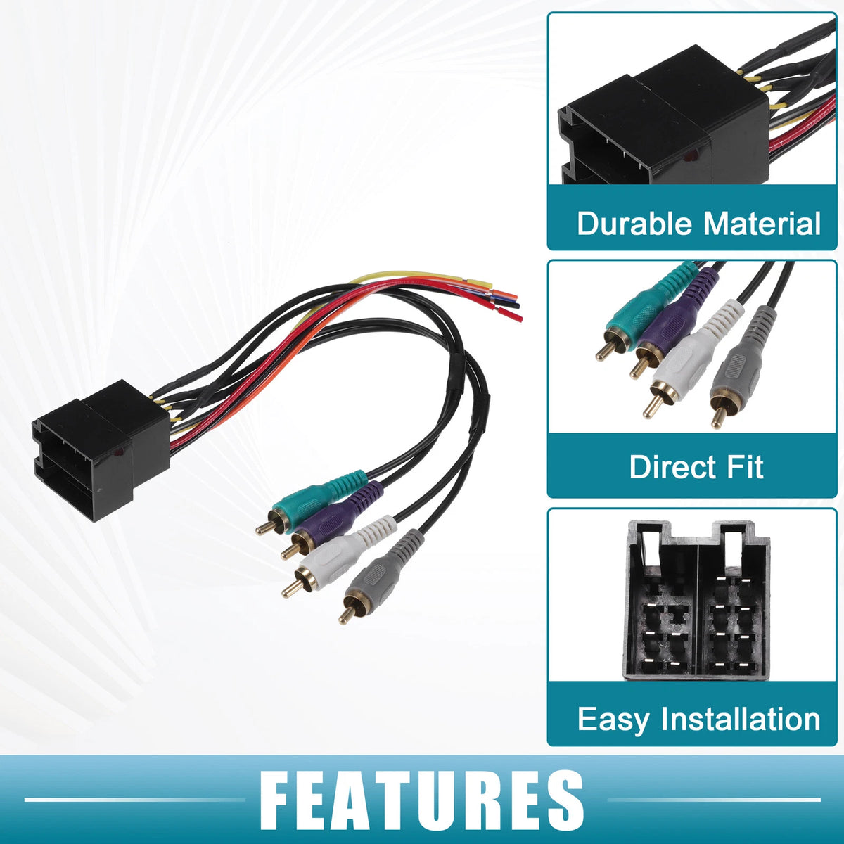 Stereo CD Player Radio Wiring Harness & Antenna Adapter for Land Rover