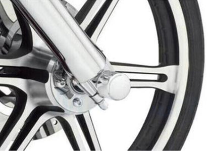 Front Wheel Axle Nut Cap for Harley Softail EFI FXSTI (2007-2017) Chrome
