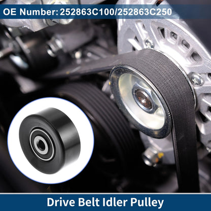 Drive Belt Idler Pulley for Hyundai Santa Fe (2007-2018) 1 Pc