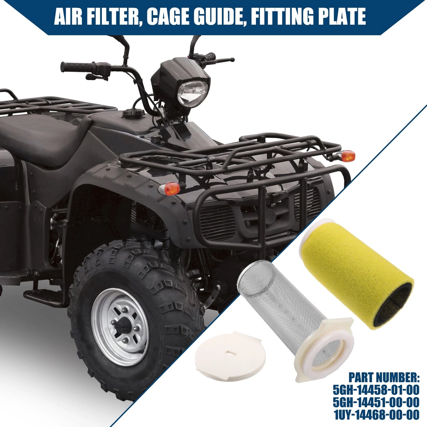 End Cap / Air Filter Guide for Yamaha 400 YFM400 (2000-2002)