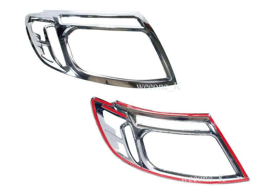 Chrome Headlight Covers for Ford Ranger T6 (2012-2015)