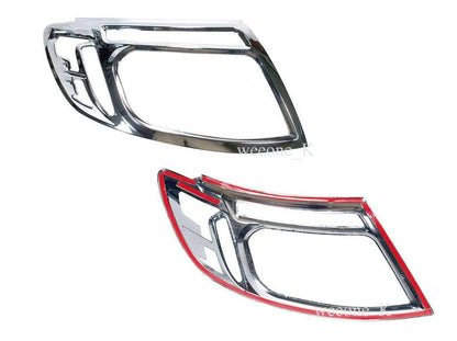 Chrome Headlight Covers for Ford Ranger T6 (2012-2015)