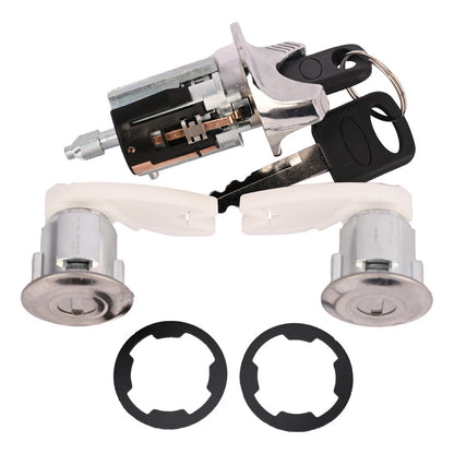 Ignition Switch Lock Cylinder + Door Lock Cylinder 2 x for Ford