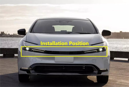 Headlight Grille Lid Cover Trim for 2023-2024 Toyota Prius Hatchback (2023-2024)