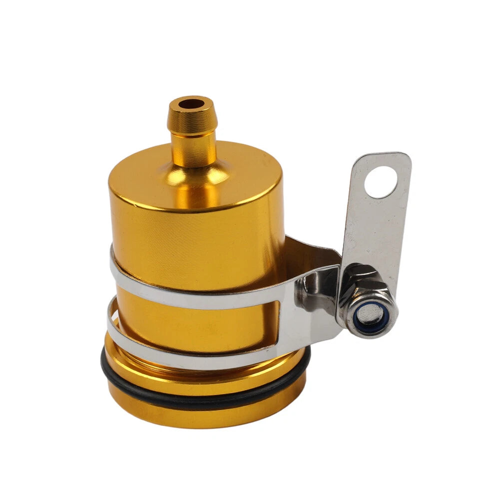 Gold Rear Brake Fluid Reservoir Clutch Oil Cup for Yamaha YZF R1 R3 R6 R25