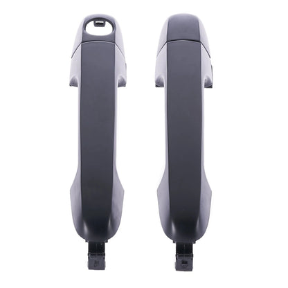 Set of 2 Front Left & Right Door Handles Outer Black for Hyundai i30 (07-12)