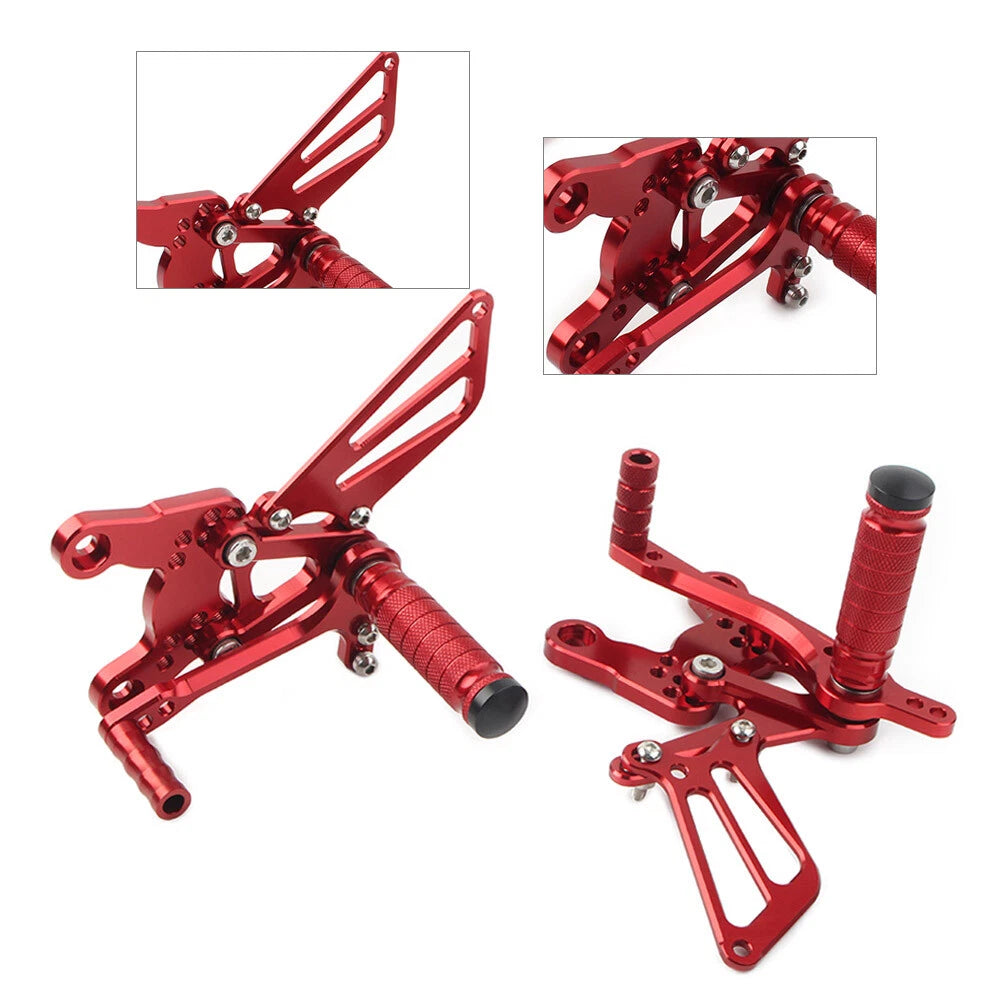 CNC Rearsets Footpegs for Honda CBR400RR NC29 (1993-1999) - Red