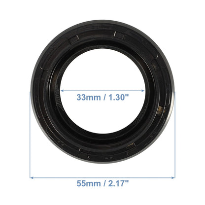 Engine Crankshaft Oil Seals for Toyota RAV4 (1998-2003) Black