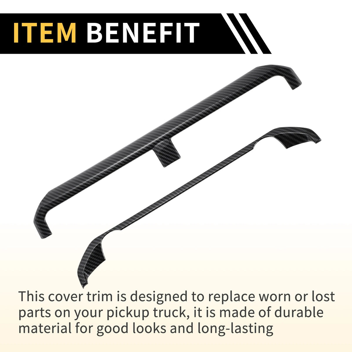Central Control Panel Trim Cover Carbon Fiber for Chevy Colorado (2023-2024)