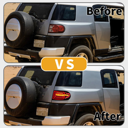 1 x Pair OLED Tail Lights Assembly for Toyota FJ Cruiser (2007–2014)